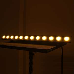 Barre led Power lighting 12X3W crystal gold 12 led W + 54 led SMD RGB