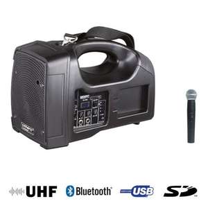 BE 1400 UHF Power Acoustics - Sono portable USB avec micro main