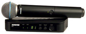BLX24 Beta 58A Shure - Micro HF main Chant avec récepteur freq M17 et beta58