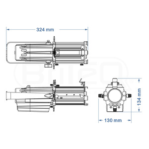 BT-Profile Compact Biteq - Découpe led 40W blanc chaud 3200K zoom 19 - 36°