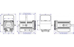 BT-Theatre 150EZ MK2 Briteq - Projecteur fresnel led 150W blanc chaud Zoom électrique 8 - 52°