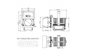 BT Théâtre 20WW Briteq - Projecteur fresnel led 20W dimmable Warm to dim