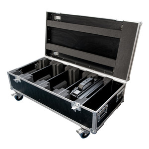 Flight case pour 4x ADJ Encore Burst 200 sur roulettes