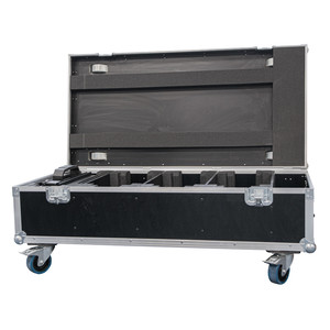 Flight case pour 4x ADJ Encore Burst 200 sur roulettes