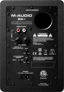 BX4D4 M Audio – Paire d’enceintes actives 2 voies 4,5’’ 2X25W