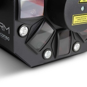 Projecteur Cameo STORM Effet lumineux 3 en 1 Derby, stroboscope et laser, 5 x 3 W RGBAW