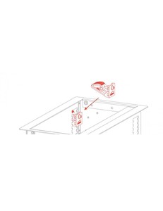 CASY024 Caymon Châssis modulaire de bureau et mural pour 4 modules CASY