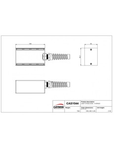 CASY044S Caymon boitier de scène 4 modules avec protection caoutchouc