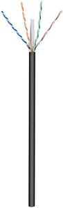 Bobine de câble réseau CAT6 AWG 24 pour extérieur 100m