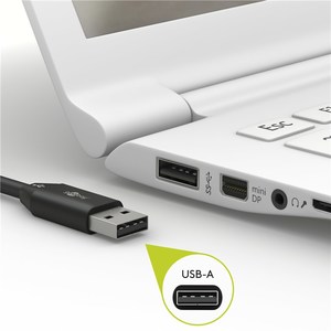 Cordon USB-A vers USB-c Charge et data USB 2.0 longueur 1m