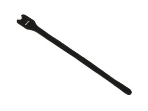 attache cable velcro noire gros modèle 30cm X 2.5cm à scratch
