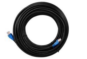 Câble réseau RJ45 CAT 6 noir pour extérieur 60m