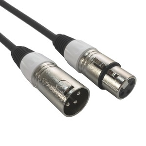 cable XLR 3 male vers XLR 3 Femelle 3m avec repérage blanc