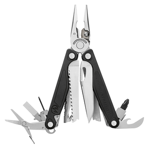 CHARGE + LEATHERMAN Pince multifonction 10 outils en acier noir et argenté