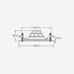 CHP630 Audiophony - Plafonnier blanc 6'' 8ohms ou 100V 30W