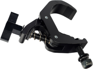 Clamp noir alu CMU 100kG pour tube 50mm adpatable 42 à 60mm