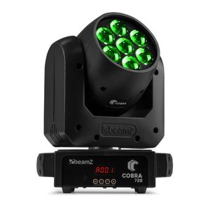 COBRA 720 BeamZ - Lyre Wash 7 led 20W RGBW zoom 8 - 50°