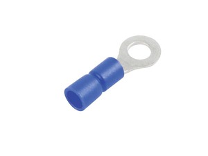 Lot de 10 cosses isolées à oeil 5.3mm - BLEU