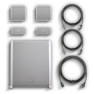 LD Systems CURV 500 AVS W - Système line array portable blanc « AV Set » avec câbles HP