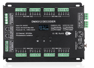 Driver Led DMX RDM 8 X RGBW 3A max par canal PRO