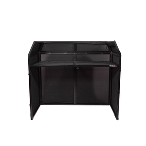 DJ BOOTH 500 Yourban DJ - Stand DJ pliable avec lycra noir et blanc et housse