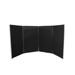 DJ PANEL 120 WH Yourban DJ - Devant de scène 4 panneaux acier blanc avec lycras noir et blanc + housse