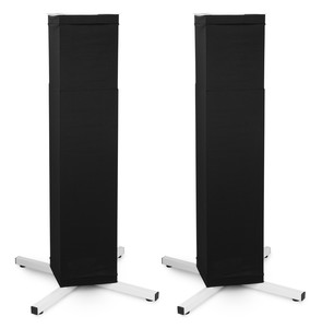 Totem dj avec sacoche et lycra noir et blanc hauteur réglable de 1m à 1m80 - DJP165-LS01K