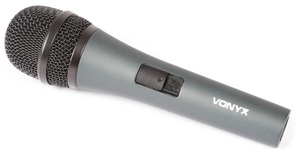 DM825 Vonyx - Micro cardioïde dynamique avec inter et câble Jack
