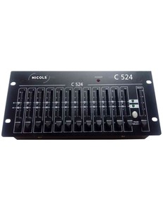 C-524 Nicols contrôleur 24 canaux DMX 12 fader 2 pages et 1 master