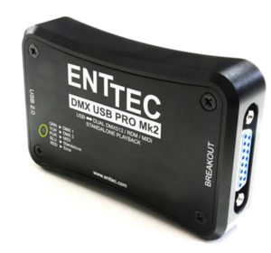 DMX USB PRO MK2 Enttec - Interface USB DMX RDM  2 univers