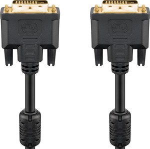 Câble DVI-D mâle mâle connecteurs dorés 10m