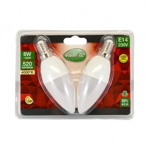 AMPOULE LED E14 FLAMME 6W 4000K