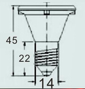 Ampoule Led E14 60V 20 leds pour manège bleu