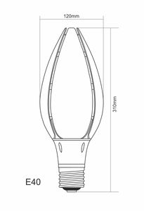 Lampe Led E40 85W beneito et faure NOA 9500 lumens