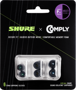 EACYPF-6KIT Shure - Pack de 6 mousses (S + L + M) pour intra SE215, à SE425 et Aonic 2, 3 et 5