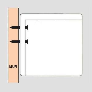 Ecran de projection manuel Kimex 180x113mm 16:10