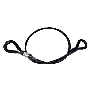 Elingue câble acier noir 10 mm teinté dans la masse CMU 1 T - 10 m