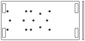 Embase Acier ASD pour SX 290, SZ 290, SC 300, SR 5030, 1000x500 trou centré déporté