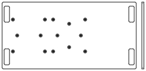 Embase Acier ASD pour SX 290, SZ 290, SC 300, SR 5030, 1000x500 trou centré déporté