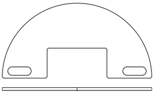 Demi-platine de lest ACIER Ø 800 mm ASD