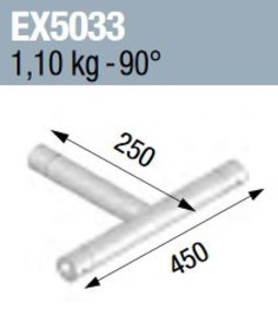 Angle ASD EX5033 3D 90° pour Monotube EX50