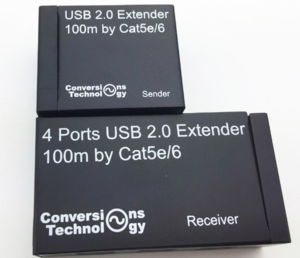 Extender USB 2.0 vers RJ45 1 entrée 4 sorties sur 100m max CAT 6 CAT 6a
