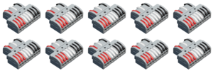 FastCon-1333DMX Contest Architectural Lighting - Lot de 10 connections rapides pour DMX 3 x 1 entrées vers 3  x 3 sorties