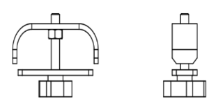 Accessoire de liaison d'angle pour garde corps ASD FGARD90