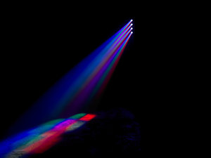 Barre à 4 Projecteurs Contest FIRESTORM - LED 10W RGBW - Mouvements Pan et Tilt