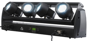 Barre à 4 Projecteurs Contest FIRESTORM - LED 10W Blanches - Mouvements Pan et Tilt