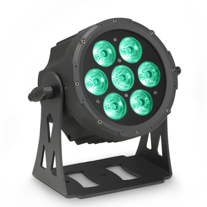 Par led Cameo Flat PRO 7 - 7X10W RGBWA avec boîtier noir