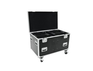 Flight case roadinger - pour 4 lyres moyennes avec roulettes