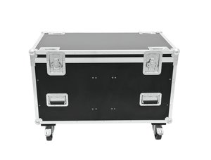 Flight case roadinger - pour 4 lyres moyennes avec roulettes