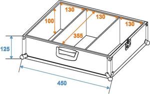 Flight case Pro pour 100 CD